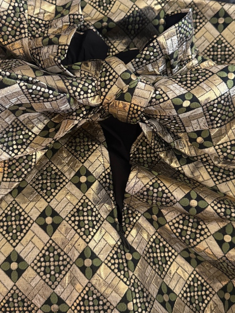 TUCKERNUCK Faye Blouse in Champaign Large with Bow Tie Back - Picture 5 of 7